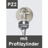PZ1 - Profilzylinderschloss mit Metallrosette (Zylinder bauseits)